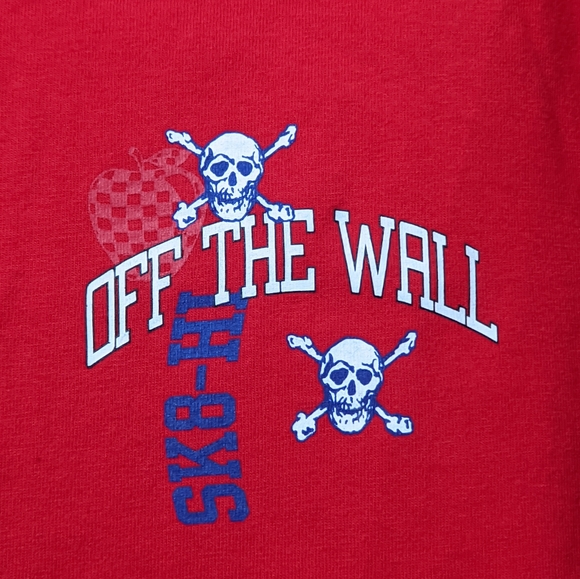 Vans logo sleeve shirt red and black size M - Picture 3 of 11